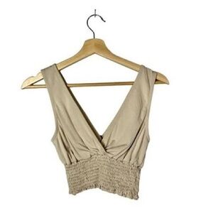 Urban Outfitters Beige Crop Top